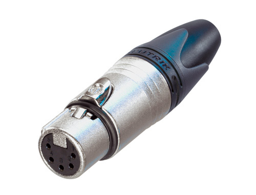 XLR-Armatur 5-pol. female, silber, NC5FXX